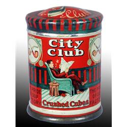 City Club Slip-Top Tobacco Canister.
