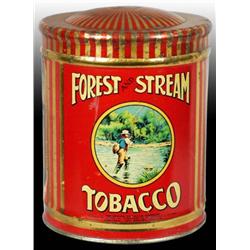 Forest & Stream Slip-Top Tobacco Canister.
