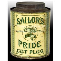 Sailor's Pride Small Round Top Tobacco Canister.