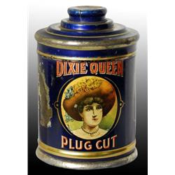 Dixie Queen Knob Top Tobacco Canister.