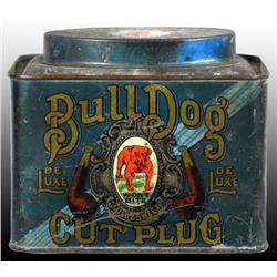 Bull Dog Oval Tobacco Canister.