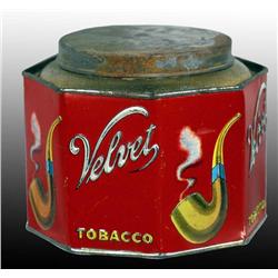 Velvet Octagon Tobacco Tin.