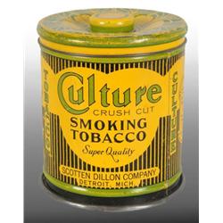 Culture Knob Top Tobacco Canister.