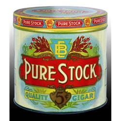 Pure Stock Round Cigar Tin.