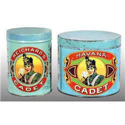 Lot of 2: Cadet Cigar Tins.