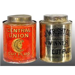 Lot of 2: Tobacco Canisters.