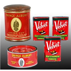 Lot of 5: Miscellaneous Tobacco Tins.