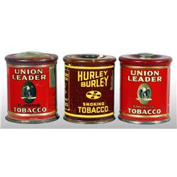 Lot of 3: Tobacco Canisters.