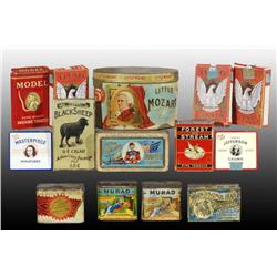 Lot of 14: Misc. Tobacco Tins & Cigar Packs.