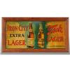 Image 1 : Iron City & Tech Tin Beer Sign.