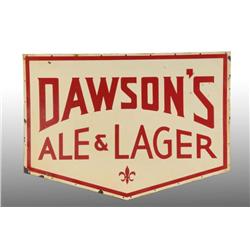 Porcelain Lawson's Ale Shield Sign.