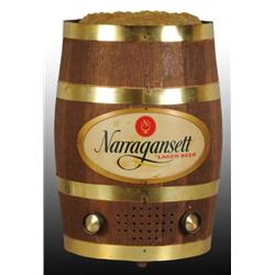 Oak Barrel Narragansett Beer Keg Radio.
