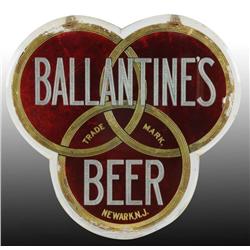 Glass Ballantine's Beer Figural Sign.