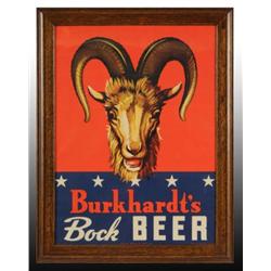 Paper Burkhardt's Beer Poster.
