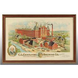 Paper Centlivre Brewing Company Poster.