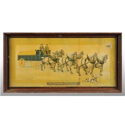 Paper Pabst Blue Ribbon Beer Poster.