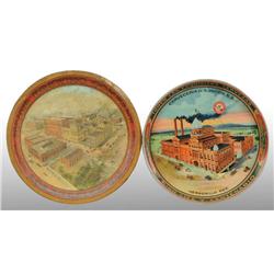 Lot of 2: Tin Litho Serving Trays.