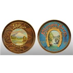 Lot of 2: Tin Litho Serving Trays.