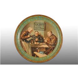 Tin Litho Smith Liquors Serving Tray.