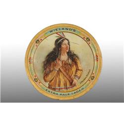 Tin Litho Wieland's Pale Lager Serving Tray.