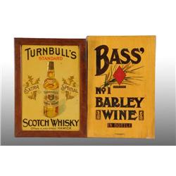 Lot of 2: Beverage Advertising Signs.