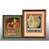 Image 1 : Lot of 2: Cardboard Small Advertising Posters.