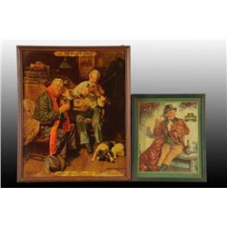 Lot of 2: Cardboard Advertising Signs.