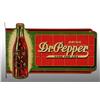 Image 1 : Tin Dr. Pepper Die-Cut Flange Sign.