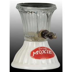 Glass & Milk Glass Moxie Gravity Dispenser Base.