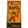 Image 1 : Embossed Tin Kayo Chocolate Soda Sign.
