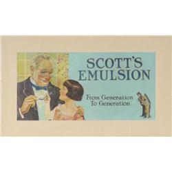 Scott's Emulsion Trolley Car Sign.