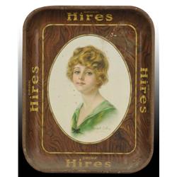 Tin Litho Hires Serving Tray.