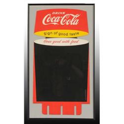 Cardboard Coca-Cola Case Insert Sign.