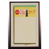 Image 1 : Cardboard Coca-Cola Easel-Back Menu Sign.
