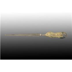 Metal Planters Peanut Figural Letter Opener.