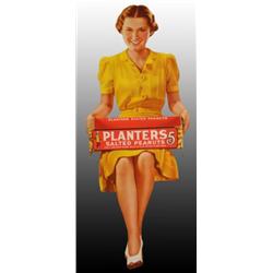 Cardboard Planters Peanut Die Cut Sitter Display.