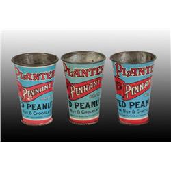 Lot of 3: Planters Peanut Measuring Cups.