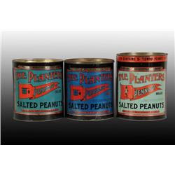 Lot of 3: Planters Peanut 10lb. Tins for Peanuts.