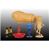 Image 1 : Lot of 6: Assorted Plastic Planters Peanut Items.