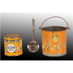 Lot of 3: Assorted Planters Peanut Items.