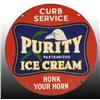 Image 2 : Porcelain Purity Ice Cream 2-Sided Sign.