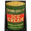Image 1 : Embossed Tin Crown Quality Ice Cream Sidewalk Sign