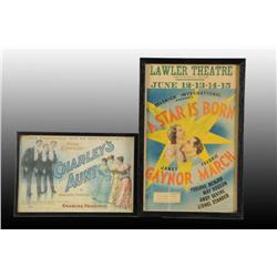 Lot of 3: Assorted Play & Circus Posters.