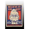 Image 1 : Paper Ripley's "Believe It or Not" Poster.