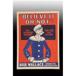 Paper Ripley's "Believe It or Not" Poster.