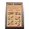 Image 1 : WW1 "Public Warning" Poster.
