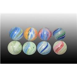 Lot of 8: Onionskin Marbles.