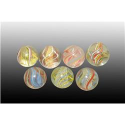 Lot of 7: Handmade Marbles.
