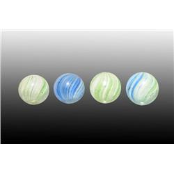 Lot of 4: Onionskin Marbles.
