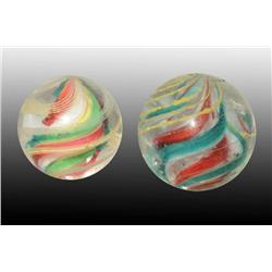 Lot of 2: Marbles.